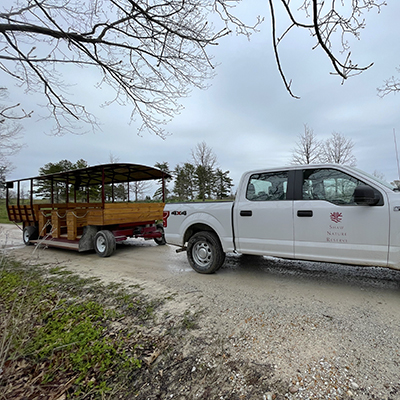 Shaw Explorer truck with wagon